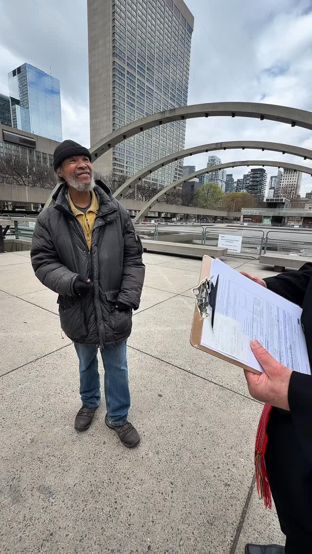 As mayor of Toronto I will look after everyone in this city, vote for me at election time I’m Lyall Sanders #toronto #homeless #mayor